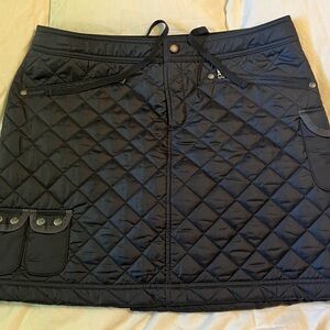 Athleta Used Quilted Black Skirt size 10